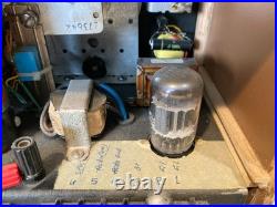 Vintage Homebrew Ham Radio Receiver Tube Shortwave Amateur Radio Wood Cabinet