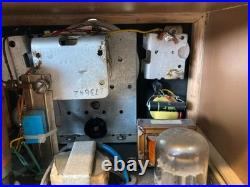 Vintage Homebrew Ham Radio Receiver Tube Shortwave Amateur Radio Wood Cabinet