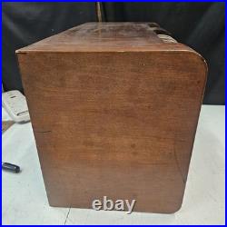 Vintage Imperial Tube Tabletop Radio Shortwave J-49 W Stassfurter Licht
