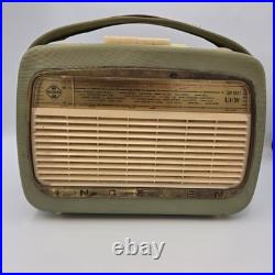 Vintage Ingelen TRV 1001 UKW Portable Tube Radio Austria Green Gold Retro
