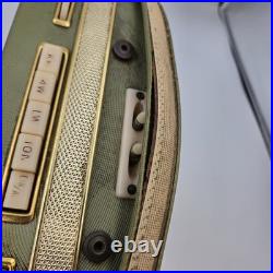 Vintage Ingelen TRV 1001 UKW Portable Tube Radio Austria Green Gold Retro