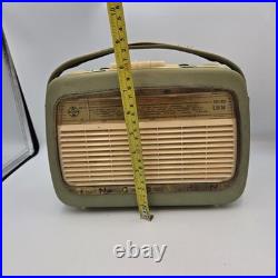 Vintage Ingelen TRV 1001 UKW Portable Tube Radio Austria Green Gold Retro