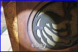 Vintage Jackson Bell Art Deco Peacock Tube Cathedral Radio 1930's Works some