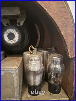 Vintage Jackson Bell Cathedral Swan Tube Radio FOR PARTS and REPAIR