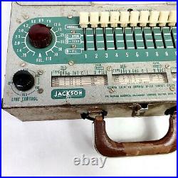 Vintage Jackson Model 49 Vacuum Tube Tester For Radios Test Equipment Works