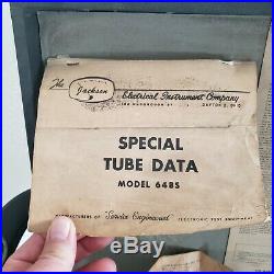 Vintage Jackson Radio Testing Equipment Tube Tester Model 648 S
