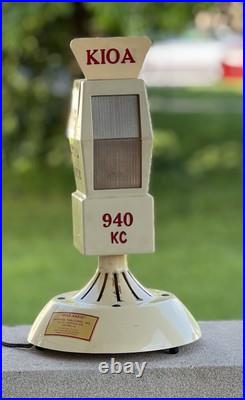 Vintage KIOA 940 KC Mike Tube Radio EX