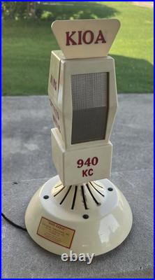 Vintage KIOA 940 KC Mike Tube Radio EX