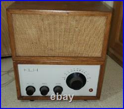 Vintage KLH Model 8 Eight Tube Radio And FM Receiver & Speaker Works