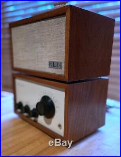Vintage KLH Model EIGHT 8 tube radio RESTORED MCM recapped, retubed