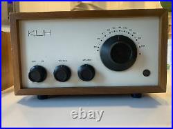 Vintage KLH Model EIGHT Tube Radio AND KLH Model 8 FM Receiver WORKS. READ