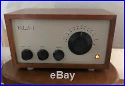 Vintage KLH Model Eight 8 FM Tube Radio Great Condition! Tested & Works