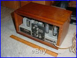 Vintage KLH Model Eight 8 FM Tube Radio WORKING NEEDS RESTORATION