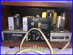 Vintage KLH Model Eight 8 Tube Radio with Speaker In Original Box Tested