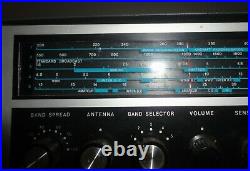 Vintage KNIGHT STAR ROAMER 5 Band Shortwave Radio Tube Receiver POWERS ON