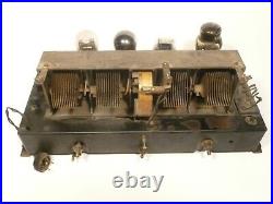 Vintage KOLSTER K-24 RADIO Untested RADIO CHASSIS # 22000 with 4 TUBES 3- 26's