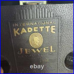 Vintage Kadette Jewel Tube Radio A4176 Ornate Insert Grille Brown Bakelite 110V