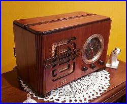 Vintage Kent (Clinton) AM/SW Tube Radio (1935) BEAUTIFUL & COMPLETELY RESTORED
