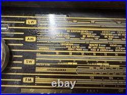 Vintage Korting Tube Radio AM FM SW LW Wood Case West Germany