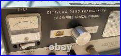 Vintage Lafayette Comstat 25A 23 Channel Tube CB Radio with Mic Nice