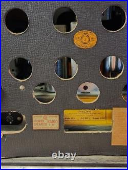 Vintage Large Philips Bakelite Tube Radio WORKS