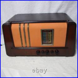 Vintage Large Tube Radio, Fully Restored & Functional, Antique Nostalgic Sound Vintage Large Tube Radio, Fully Restored & Functional, Antique Nostalgic Sound