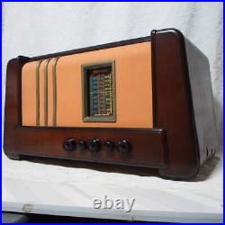 Vintage Large Tube Radio, Fully Restored & Functional, Antique Nostalgic Sound Vintage Large Tube Radio, Fully Restored & Functional, Antique Nostalgic Sound