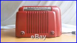Vintage Late 1940's Red Bendix 110W Heterodyne Radio in Perfect Working Order