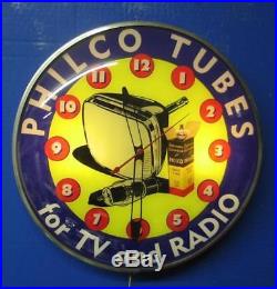 Vintage Lighted Pam Advertising PHILCO TUBES FOR RADIO & TV