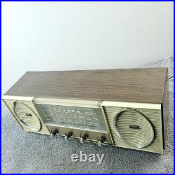 Vintage Lloyds TM-838 Radio High Fidelity AM SW MCM Woodgrain NO FM Stations