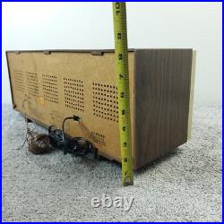 Vintage Lloyds TM-838 Radio High Fidelity AM SW MCM Woodgrain NO FM Stations