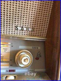 Vintage Luxury German Imported Saba Villingen Wildbad 11 Tube Radio