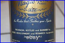Vintage MAGIC TONE LIQUOR BOTTLE RADIO CIRCA 1947 15, working