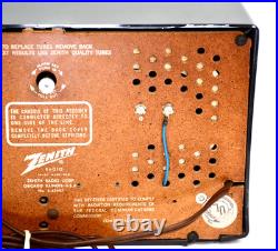 Vintage MCM 1959 Zenith S-43497 AM-FM Clock Tabletop Tube Radio XLNT Read Vintage MCM 1959 Zenith S-43497 AM-FM Clock Tabletop Tube Radio XLNT Read