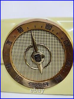 Vintage MCM Crosley Dashboard Radio Lime Green Model 10-137 Speaker Works