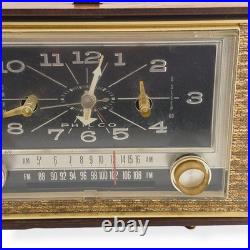 Vintage MCM Philco L799 Wood Clock Radio AM/FM 6-Tube Tested Working 1960s Vintage MCM Philco L799 Wood Clock Radio AM/FM 6-Tube Tested Working 1960s