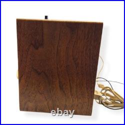Vintage MCM Philco L799 Wood Clock Radio AM/FM 6-Tube Tested Working 1960s