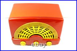 Vintage MID Century Antique Sentinel & Restored Muli Color Bakelite Radio, Plays
