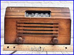 Vintage Majestic 5A430R Wood Tabletop Tube Radio Working 1940s AM Bench Tested