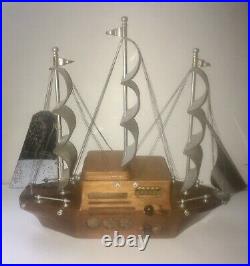 Vintage Majestic Melody Cruiser Sailing Ship 1940s Tube Radio AS-IS USED