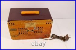 Vintage Maroon Garod Antique MID Century Art Deco Old Catalin Bakelite Radio