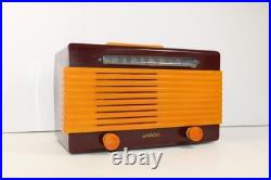 Vintage Maroon Garod Antique MID Century Art Deco Old Catalin Bakelite Radio