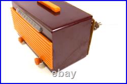 Vintage Maroon Garod Antique MID Century Art Deco Old Catalin Bakelite Radio