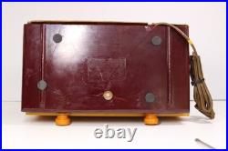 Vintage Maroon Garod Antique MID Century Art Deco Old Catalin Bakelite Radio