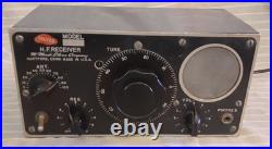 Vintage McMurdo Silver Company H. F. HF Receiver Model 800 5-Tube Radio, Tested