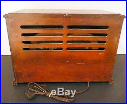 Vintage Mid-Century Modern EMERSON 577 RADIO -Tested Working / WOODIE Tabletop