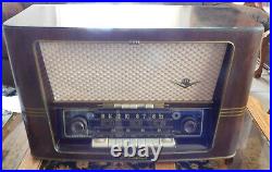 Vintage Mid Century NordMende Fidelio 56 3D Tube Radio Made in Germany Working