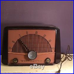 Vintage Mid-Century Westinghouse AM Radio Works