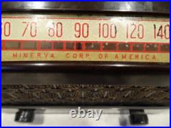 Vintage Minerva George K Garrett MCA 6 tube bakelite radio working condition