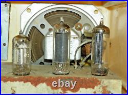Vintage Mirror Tone Deluxe AM Radio M 850 (4) Vacuum Tubes USED -Rehab Project